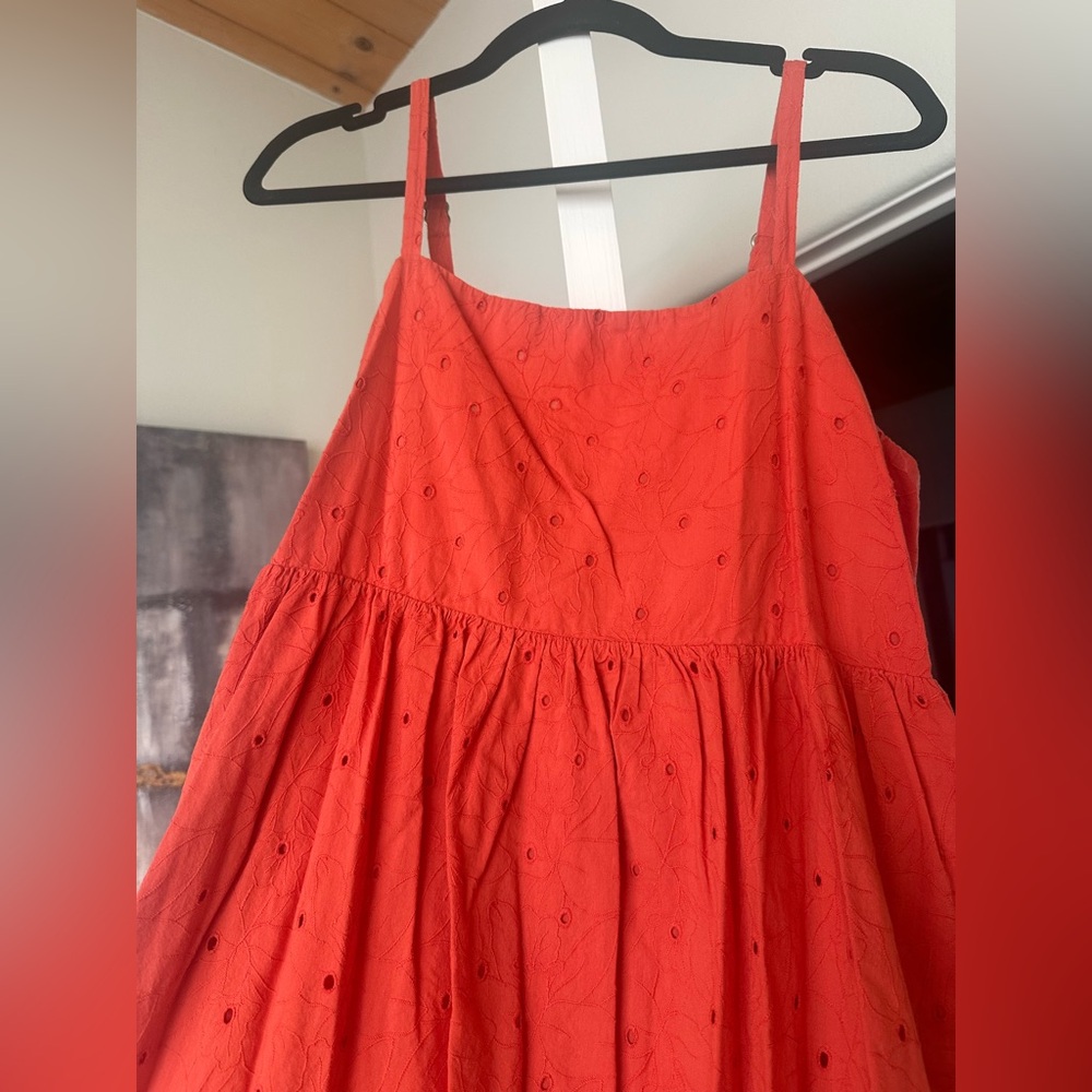 Madewell Eyelet Summertime Cami Midi Dress XL - Picture 4 of 5